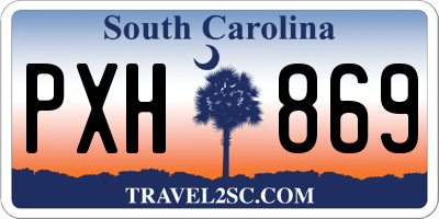 SC license plate PXH869