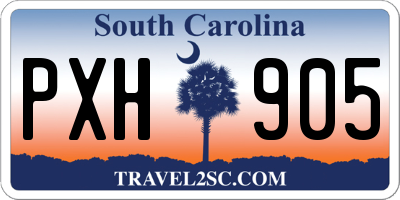 SC license plate PXH905