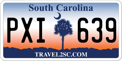 SC license plate PXI639