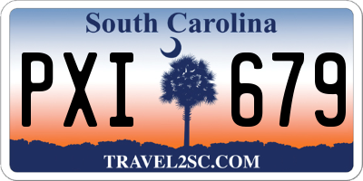 SC license plate PXI679