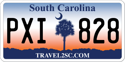SC license plate PXI828