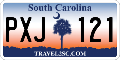 SC license plate PXJ121
