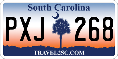 SC license plate PXJ268