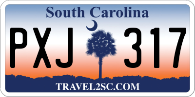 SC license plate PXJ317