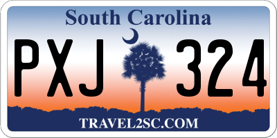 SC license plate PXJ324