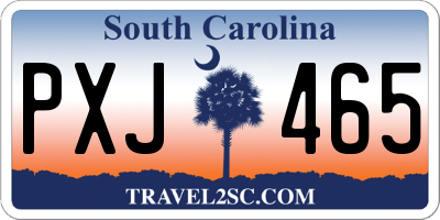 SC license plate PXJ465