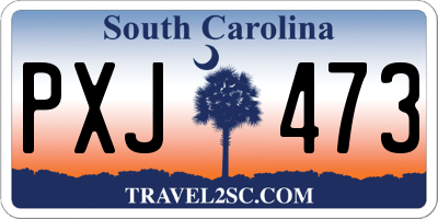 SC license plate PXJ473