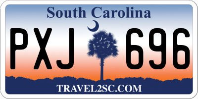 SC license plate PXJ696