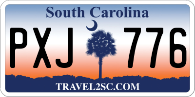 SC license plate PXJ776