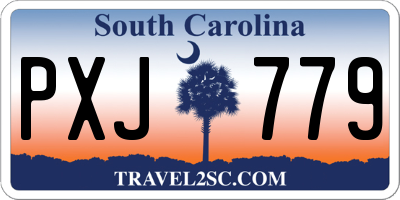 SC license plate PXJ779