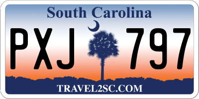 SC license plate PXJ797