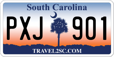 SC license plate PXJ901