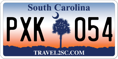 SC license plate PXK054