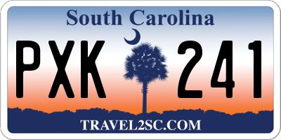 SC license plate PXK241