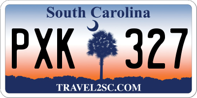 SC license plate PXK327
