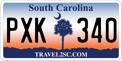 SC license plate PXK340
