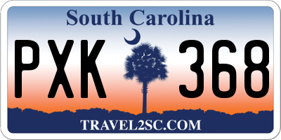 SC license plate PXK368