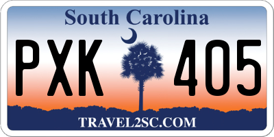 SC license plate PXK405