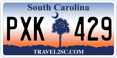 SC license plate PXK429