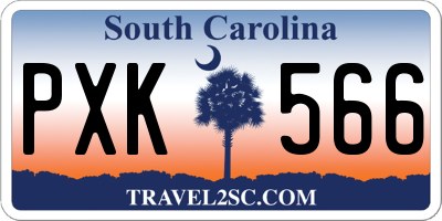 SC license plate PXK566