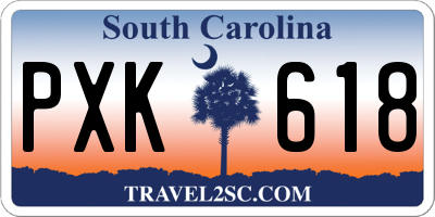 SC license plate PXK618