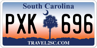 SC license plate PXK696
