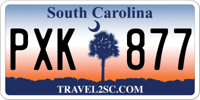 SC license plate PXK877
