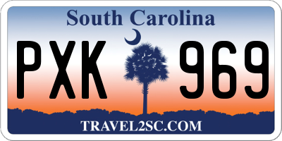 SC license plate PXK969