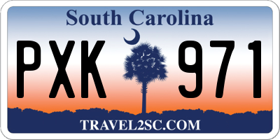 SC license plate PXK971