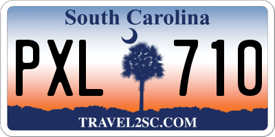 SC license plate PXL710