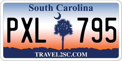 SC license plate PXL795