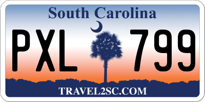 SC license plate PXL799