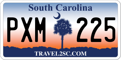 SC license plate PXM225