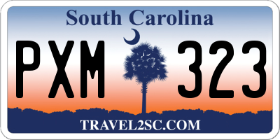SC license plate PXM323