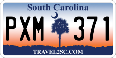 SC license plate PXM371