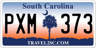 SC license plate PXM373