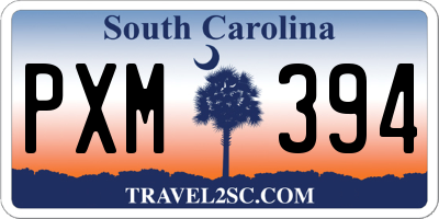 SC license plate PXM394