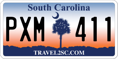 SC license plate PXM411