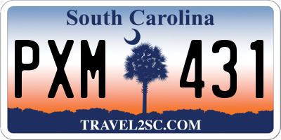 SC license plate PXM431