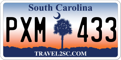 SC license plate PXM433