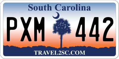 SC license plate PXM442