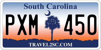 SC license plate PXM450