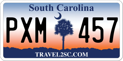 SC license plate PXM457