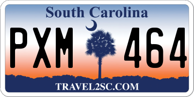 SC license plate PXM464