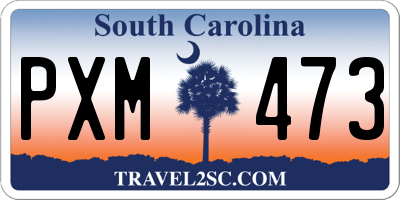 SC license plate PXM473