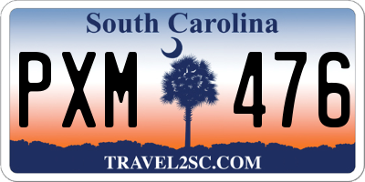 SC license plate PXM476