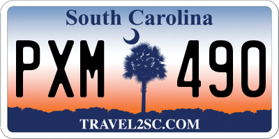 SC license plate PXM490