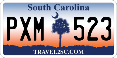 SC license plate PXM523