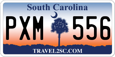 SC license plate PXM556