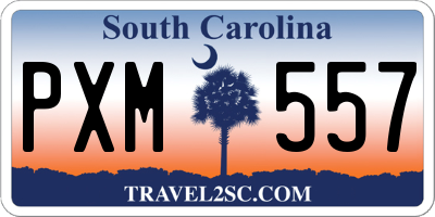 SC license plate PXM557